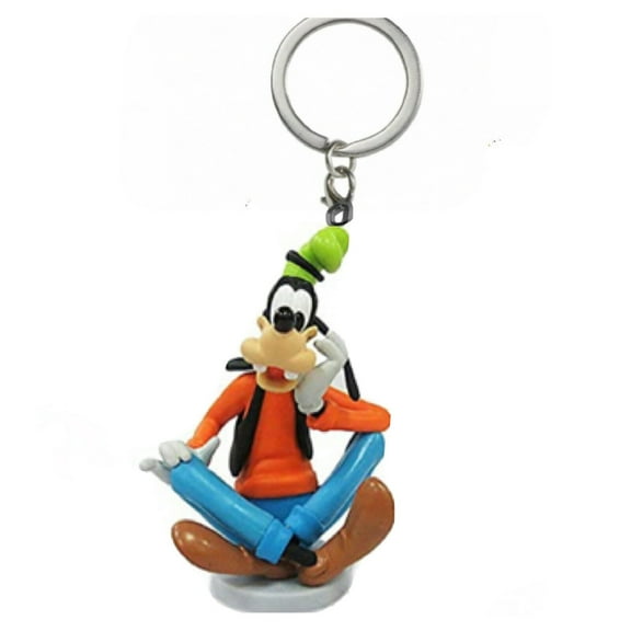 3.5" Disney Goofy Pvc Key Ring Keychain Dangler Charm Figure Figurine Mickey New
