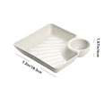 thumbnail image 3 of Chips and Salsa Serving Dish Plates,Veggie Platter Dipping Serving Trays with Sauce Rack for Buffet Family Party Appetizer Sushi Taco Salsa Charcuterie Barbecue Plate,Reusable, 3 of 8