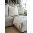 thumbnail image 2 of Cozy Cotton White Boucle Fringe Throw White, 2 of 12