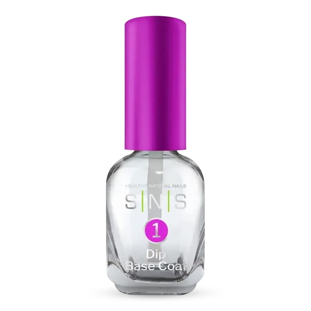 SNS Dip Base Coat para color de uñas en polvo y manicura francesa – Adhesivo en polvo de larga duración para apoyar un lecho de uñas más saludable y fuerte – Bajo olor y no requiere lámpara UV 0.34 fl
