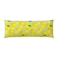 thumbnail image 2 of Picia Bright Lemons Body Pillow Cover - Super Soft Microfiber 20x54 Body Pillow Case - Envelope Closure, Wrinkle, Stain Resistant Body Pillow Cover,Elegant Bedding, 2 of 8