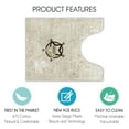 thumbnail image 2 of Sussexhome Toilet Mat - Machine Washable & Absorbent Bath Rugs for Bathroom Floor - Plush, Non Slip Bath Rug - Polyester & Cotton Bathroom Rugs with Printed Pattern Design - 20”x24" Bathroom Mats, 2 of 6