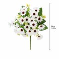 thumbnail image 3 of Artificial Daisies Bouquet with Green Leaves, Fake Flowers for Home Decoration, Fall Living Room Decor 1 Set, 3 of 4