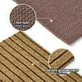 thumbnail image 2 of BESTVUE Runner Rug Outdoor Non Slips Carpet Runners Indoor Utility Area Rugs Mat for Kitchen Hallway Entryway Garage with Rubber Backing Striped Brown 4ft x 15ft, 2 of 7