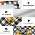 thumbnail image 6 of Pumpkin Outdoor Rug for Patio/Deck/Porch, Non-Slip Large Area Rug 5 x 8 Ft, Sunflower Buffalo Plaid Black White Check Indoor Outdoor Rugs Washable Area Rugs, Reversible Camping Rug Carpet Runner, 6 of 8