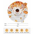 thumbnail image 6 of 15 Inch Round Placemats Set of 6, Thanksgiving Pumpkins Fall Non Slip Heat Insulation PP Table Mats, Orange Maple Leaf Vintage Washable Place Mats for Kitchen Dining Party Table Decor, 6 of 7