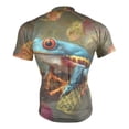 thumbnail image 4 of joogoo Vintage Frog Pattern Men's Cycling Jerseys Mountain Bike Short Sleeve Tops M, 4 of 7