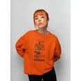 thumbnail image 2 of Fine Art N' Pizza Delivery Quote Sweatshirt Women -Image by Shutterstock, Female Large, 2 of 4