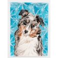 thumbnail image 1 of Carolines Treasures BB9432CHF Australian Shepherd Winter Flag Canvas House, 1 of 4