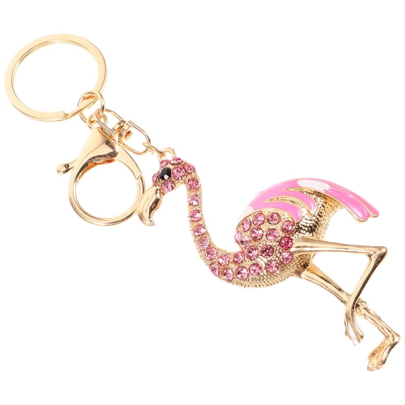 Mobestech Flamingo Keychain 1-Pack Door Key Organizer Cute Key Holder for Teens and Kids