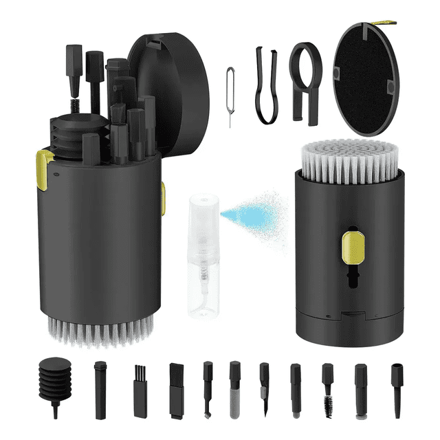 Limpiar Kit ( Liquido Limpiadora Y Cepillo Brochas )limpieza Kit Aplicable Xtellar negro