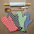 thumbnail image 2 of Better Houseware Striped Oven Mitt, Blue, 2 of 4
