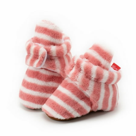 

Baby Girls Casual Fleece Thermal Shoes Slip-on Soft Walking Bootie For Winter