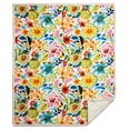 thumbnail image 7 of Carstens, Inc. Ultra Premium Super Soft Plush Sherpa Fleece Oversized Throw Blanket 54" x 68", Field of Flowers, 7 of 7