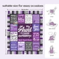 thumbnail image 5 of Aunt Gifts, Auntie Gift Ideas, Gifts for Aunt from Niece/Nephew, Auntie Birthday Gift, Soft Throw Blankets, 5 of 7
