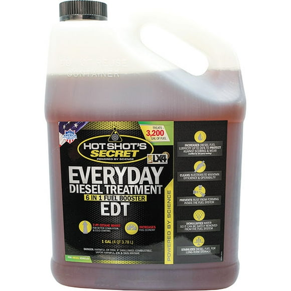Hot Shot s Secret Lubrication Specialties Fuel Additive HSSEDT01G EVERYDAY DIESEL TREATMENT; For Diesel; Boosts Cetane Up To 7 Points; Single; 1 Gallon Jug