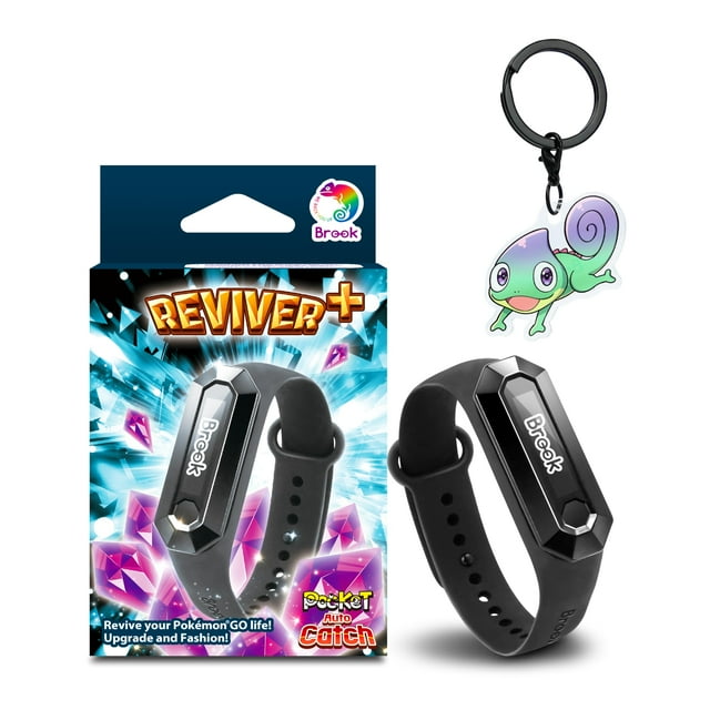 Brook Pocket Auto Catch Reviver Plus con llavero: evolución espléndida, giro automático y captura de monstruos de bolsillo, IP67, recordatorio de desconexión, pantalla de capacidad de la batería [Vers