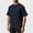 Dark Blue, variant on Fashion YLSDY Mens Casual T-Shirts Short Sleeve Lightweight Oversized Summer Cotton Tee Solid Beach Crew Neck Tops Army Green L