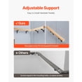 thumbnail image 5 of VEVOR Handrail Hardware Bracket, 6 Packs Heavy Duty Hand Rail Brackets, Flexible Angle Adjustment & Easy Install, Stair Railing Hardware for Stairways Handrail, Staircase,Matte Black, 5 of 9