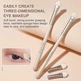 thumbnail image 2 of 2PCS Portable Eyeshadow Brush Stick Dual Sided Sponge Nylon Eyeliner Eyebrow Applicator Cosmetic Tool Send Two Replacement Head, 2 of 5