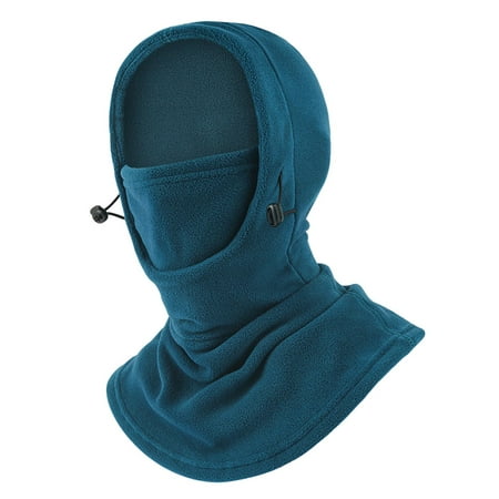 Mens Balaclava Face Cove Thermal Sweat Absorbing Autumn Comfortable Face Hood for Skiing Bicycling Biking Sports Fishing Blue