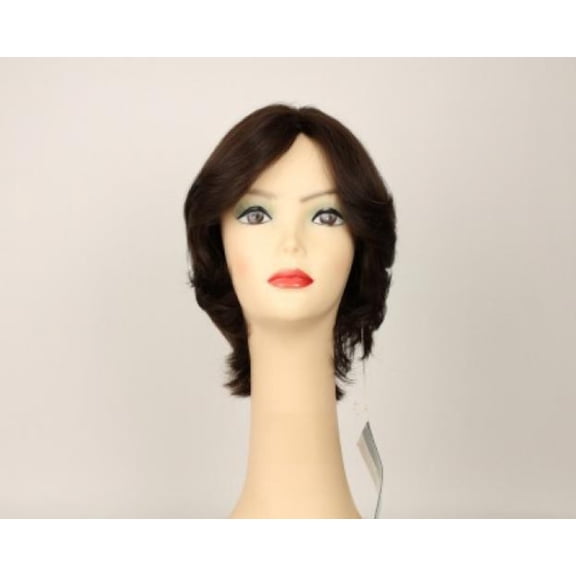European Human Hair Freeda Wig Shlomit Dark Brown Skin Top Size S
