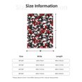 thumbnail image 4 of Throw Blanket for Couch Sofa and Bed, Red Grey White Camouflage Super Soft Plush Throw Blanket, Fuzzy Cuteness Comfy Warm Washable Flannel Blanket & Throws for All Season 40"x30", 4 of 5