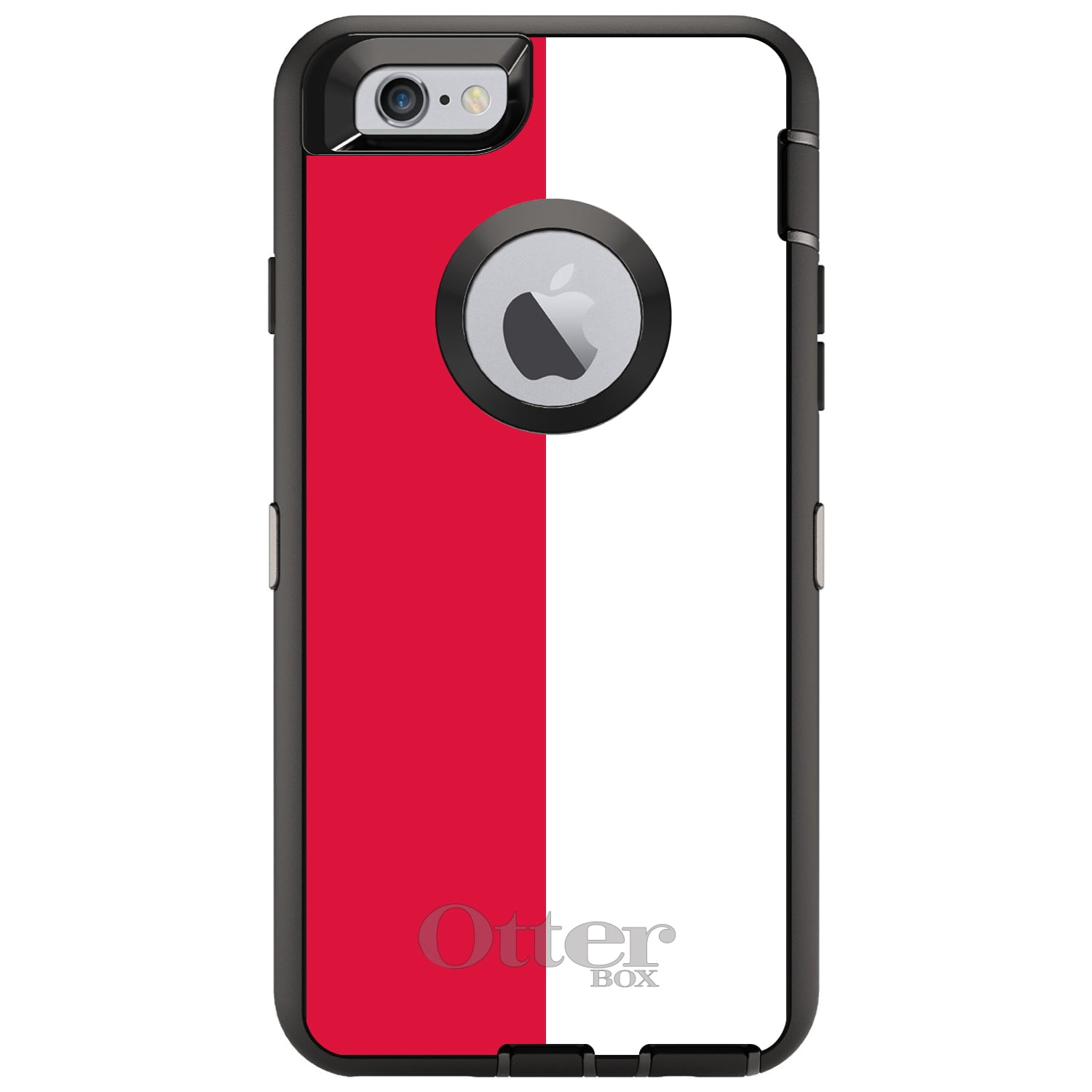 CUSTOM Black OtterBox Defender Series Case for Apple iPhone 6 PLUS 6S PLUS...