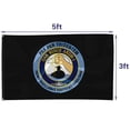 thumbnail image 2 of Fyon US Military Navy Oak Ridge ARDM-1 Flag banner with Grommets Man cave Decor 3x5Feet, 2 of 4