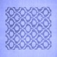 thumbnail image 1 of Ahgly Company Machine Washable Indoor Square Oriental Blue Traditional Area Rugs, 3' Square, 1 of 4
