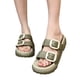 thumbnail image 1 of Zapatos Ducha Sandalias Playa Doble Hebilla Suela Gruesa Ajustable para Mujeres Y Hombres, 1 of 8