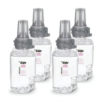 GOJO Industries 8711-04 700 mL Clear and Mild Foam Handwash Refill for ADX-7 Dispenser - Fragrance-Free (4/Carton)