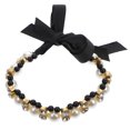 thumbnail image 1 of Miangastore Collier pour Animaux Collier Perle Imitation Perle Noir 1ensemble, 1 of 8