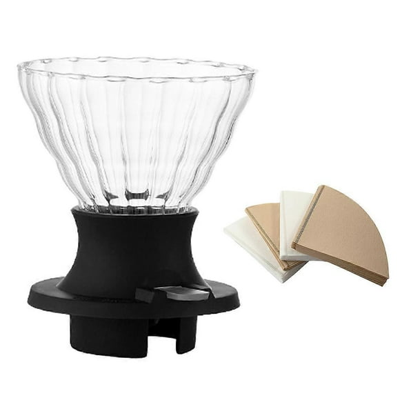 1pcs Japanese Style Hand Brew Filter Mug Cup HolderBuilt-in On/Off ValveReusable Coffee Filter Mug