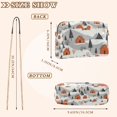 thumbnail image 4 of FORMRS Women Crossbody Purse with Chain Strap Vegan Leather Shoulder Handbag, Orange Cartoon Houses, 4 of 7