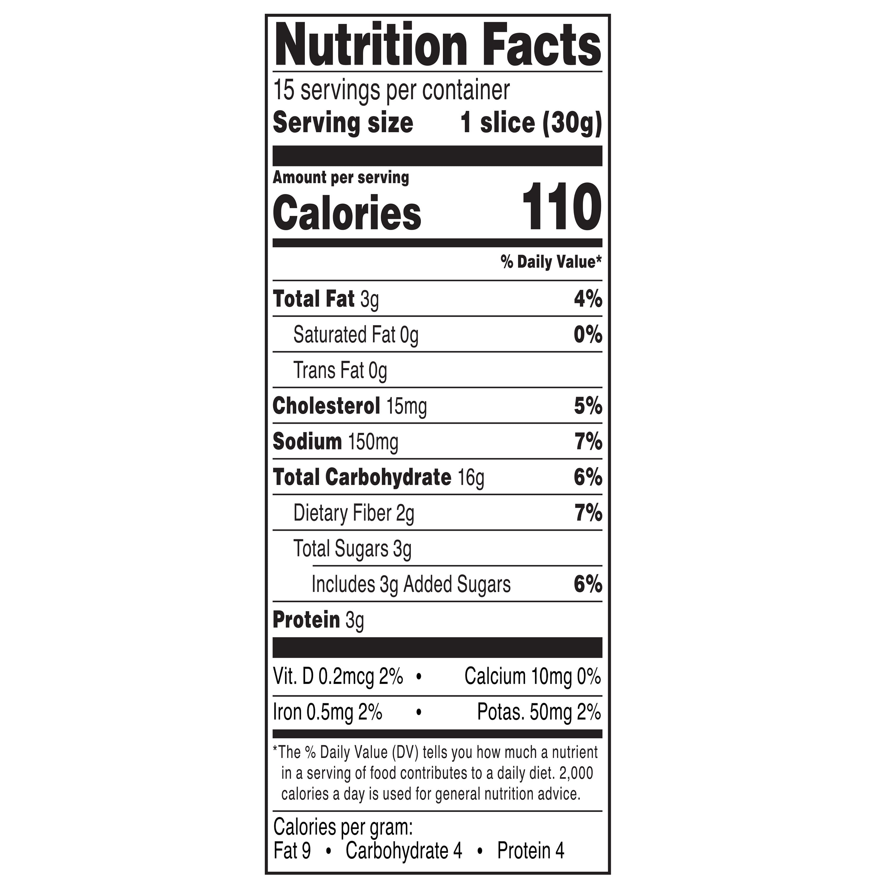 Marketside Sliced Honey Wheat Brioche Bread, 15.87 oz