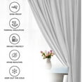 thumbnail image 2 of Amay Rod Pocket Curtain Panel Black 150 Inch Wide by 108 Inch Long-1 Panel, 2 of 6