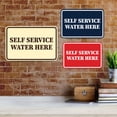 thumbnail image 4 of Signs ByLITA Classic Framed Self Service Water Here Durable ABS Plastic | Laser Engraved | Easy Installation | Elegant Design Sign (Brushed Gold) - Large, 4 of 8