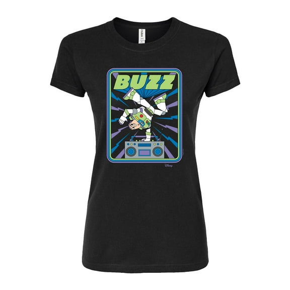 Disney - Toy Story - Buzz Breakdancing - Juniors Fitted Graphic T-Shirt