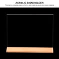 thumbnail image 4 of EeaseCA Sign Holders Desktop Photo Paper Name Holder Display Stand Acrylic Table Menu Holders (Transparent, A5 Style), 4 of 7