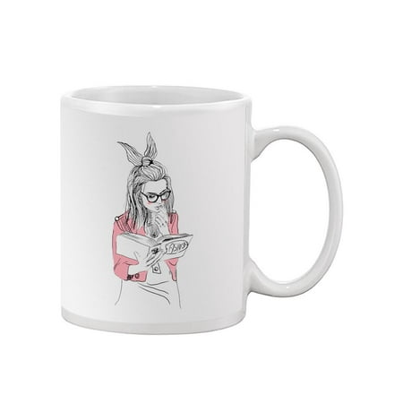 

Girl Reading Book Mug -Image by Shutterstock