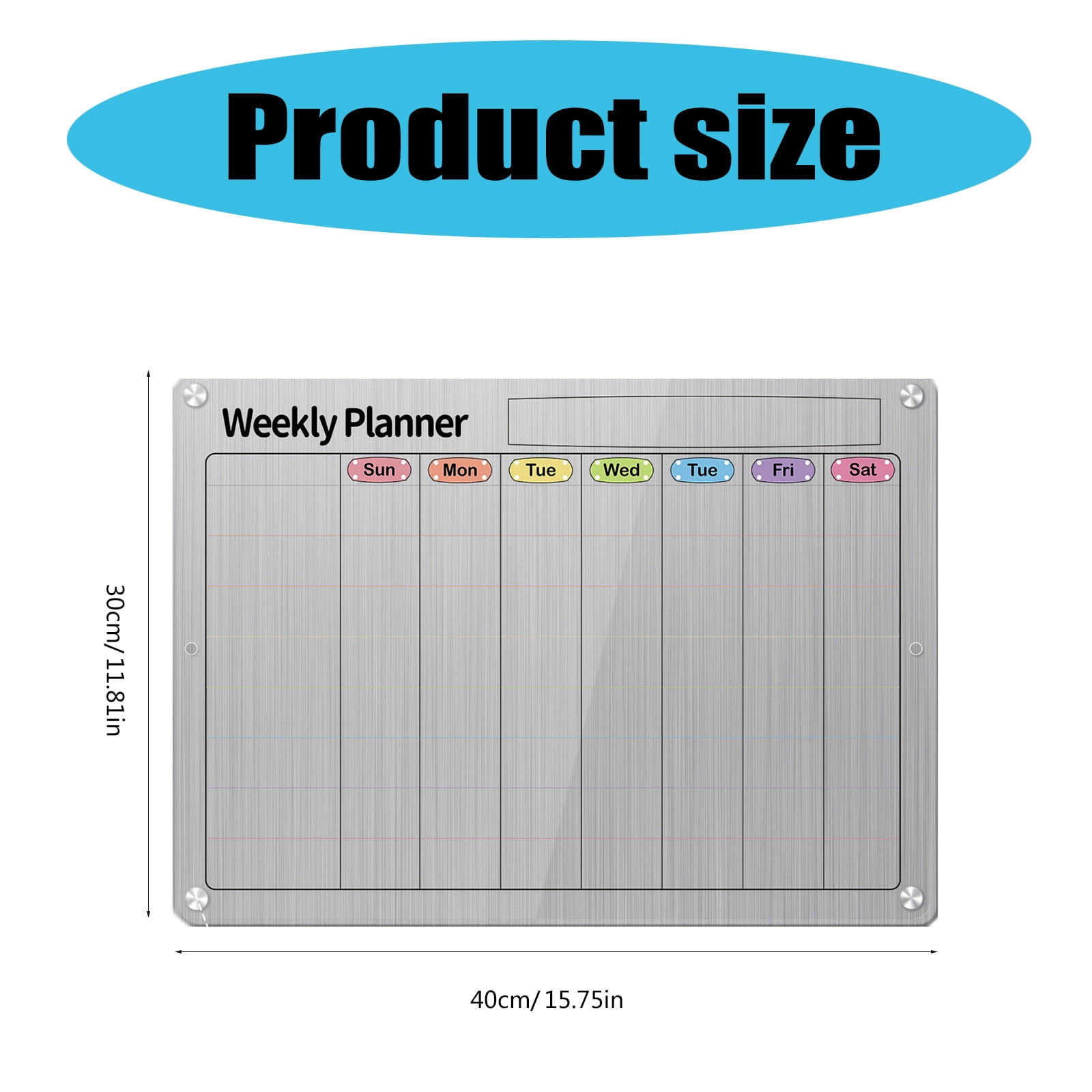 Acrylics Fridge Calendar Weekly Monthly Calendar Planner Calendar Memo Board Fridge Checklist Board