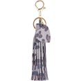 thumbnail image 1 of HSHDLDF Women Leather Tassels Keychain Car Circle Key Rings Gift Bag Hanging Buckle, 1 of 6