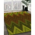 thumbnail image 2 of Ahgly Company Indoor Rectangle Patterned Dark Yellow Green Area Rugs, 2' x 3', 2 of 6