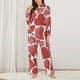 thumbnail image 2 of Balery Hearts Conjunto de Pijama con Estampado para Mujer, Conjunto de Dos Piezas con Manga Larga, Ropa de Dormir Suave con Bolsillos, Pijamas Cómodos-Small, 2 of 7
