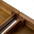 thumbnail image 4 of GDF Studio Elrod Industrial Dark Oak Acacia Wood Storage Desk with Rustic Metal Iron Accents, 4 of 10