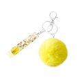 thumbnail image 1 of facefd Key Chain Ring Plush Ball Hanging Buckle Portable Keychain Holder Backpack Wallet Bag Decoration Keyring Pendant for Girls Yellow, 1 of 9