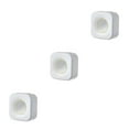 thumbnail image 3 of QualitChoice Food Cover Bag Storage Box Container Wall Punch-free Space-saving Dustproof For Bathroom Organizers White 3PCS, 3 of 6