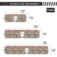 thumbnail image 3 of Coolnut Pink Watercolor Cacti Sink Splash Guard for Faucet 2 Packs Faucet Absorbent Mats, Funny Cactus Faucet Handle Drip Catcher for Kitchen, Bathroom,Sink Mat, Dish Drying Mat, 30"x5.5", 3 of 7
