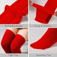 thumbnail image 5 of QIANJIA Women Thigh High Socks Extra Long Cotton Knit Warm Thick Tall Long Boot Stockings Leg Warmers, 5 of 6